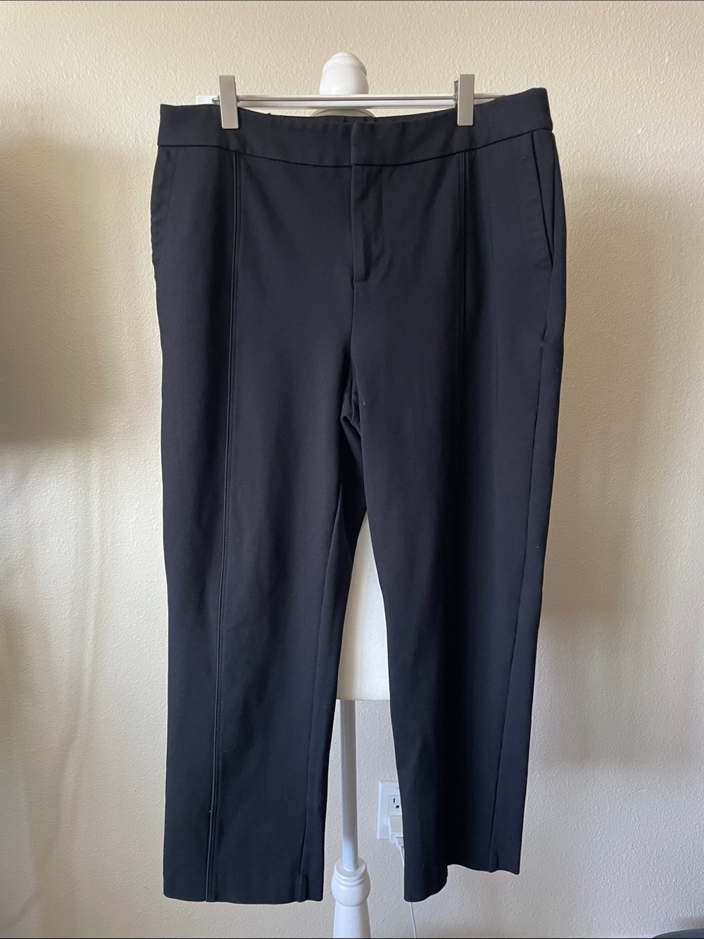 ELOQUII Black Stretch Ankle Dress Pants Size 14R | Pull-On Office Trousers - Picture 2 of 9